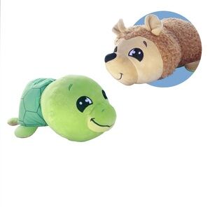FlipaZoo Mushmillows Taylor Turtle to Emery Hedgehog 15” Plush Toy 2-in-1